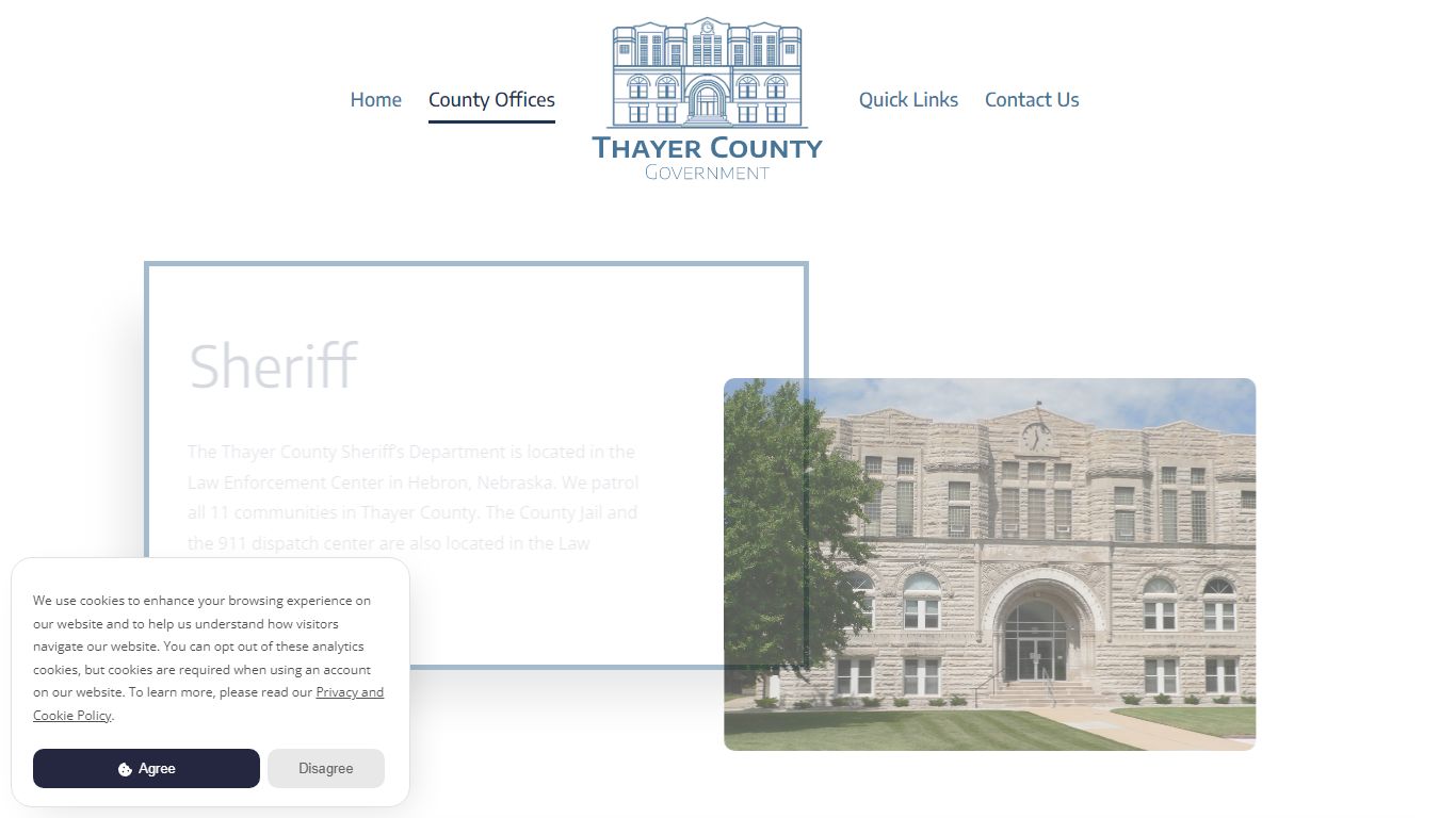 Sheriff - Thayer County Government